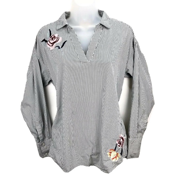 Skies Are Blue Tops - Anthropologie Skies Are Blue Womens XS Popover Top